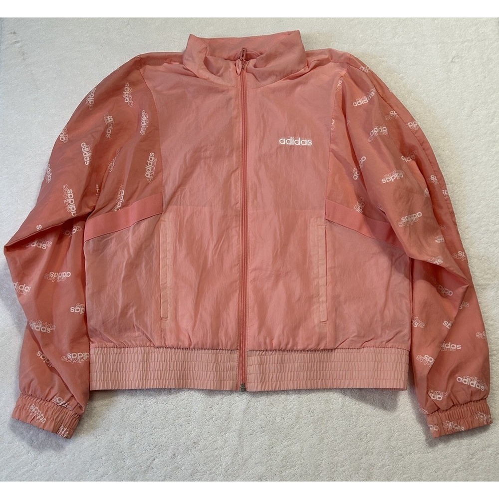 Adidas Womens Size XS Pink Long Sleeve Favorites Track Jacket New ((T1)